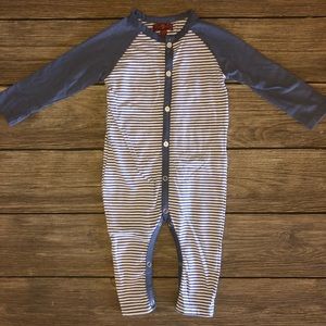 Seven for all mankind long sleeve baby one piece